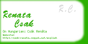 renata csak business card